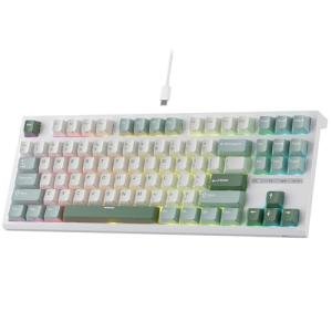 RK ROYAL KLUDGE C87 HE Rapid Trigger Gaming Keyboard, 75% TKL Wired RGB Mechanical Keyboards, Hall Effect Magnetic Switch Keyboard w/Actuation Point Adjustable, 8K Hz Polling Rate, for FPS Gamer