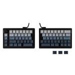 EPOMAKER Split70 Wireless Ergonomic Keyboard with QMK/VIA and Knob, Mechanical Gaming Keyboard with RGB, Hot-Swap, Creamy Linear Switch, PBT Keycap, Mac Modifier, Gasket, 70% Split Layout (Black)