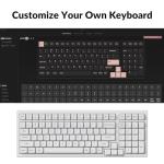Keychron K4 Pro QMK/VIA Custom Wireless Mechanical Keyboard, Programmable Hot-swappable 100 Keys, RGB Backlight Wired Gaming Keyboard with K Pro Silent Red Switches for Mac/Windows/Linux