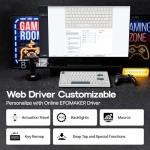 EPOMAKER HE80 Hall Effect Gaming Keyboard, 8K Polling & 32K Scan, Creamy Gasket, DKS, SOCD, Hot-Swappable, RGB Backlit, Wired Gaming Keyboard for PC & Mac (White)