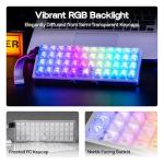 EPOMAKER Luma40 Low Profile Mechanical Keyboard with QMK/VIA & CNC Metal, Transparent PC Keycap, Hot-Swap, Kailh Linear Switch, 2.4Ghz/BT/USB, 40% Wireless Gaming Keyboard for Mac/Win