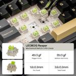 EPOMAKER X Aula EA75 MAX Wireless Gaming Keyboard with Screen & Knob, 5000mAh, Hot-Swap, Lubed Switches, RGB Backlit, Creamy Gasket, 75% Mechanical Keyboard (Black, Reaper Switch)