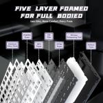 ATTACK SHARK R85HE Wired 75% Hall Effect Rapid Trigger Mechanical RGB Gaming Keyboard with 8K Polling,0.05mm RT Accuracy,0.08MS Latency,Magnetic Switch,5 Layer Sound Damped,Driver for PC(Moonlight)