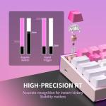 Hexgears MAG68 65% Mechanical Gaming Keyboard Wire, Magnetic Switch Hot-Swappable Keyboard, All-Aluminum Case, 16.8M RGB Backlit&Strip, Rapid Trigger, 8000Hz Polling Rate-Late Sakura