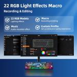 ZORNHER ZH980 Mechanical Keyboard,95% Blue Creamy Keyboard with Number Pad,Van Gogh's Starry Night Dye Sublimation PBT Keycaps,Pre-lubed Clicky Switches,Hot-Swappable