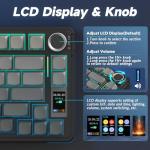 AULA S75 PRO Wireless Mechanical Keyboard with Screen&Knob, Tri-Mode Hot Swappable Gaming Keyboard 75%, Pre-lubed Switches, RGB Backlit, Side Printed PBT Keycaps, Creamy Sounding Computer Keyboards