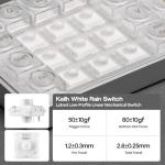 EPOMAKER Luma40 Low Profile Mechanical Keyboard with QMK/VIA & CNC Metal, Transparent PC Keycap, Hot-Swap, Kailh Linear Switch, 2.4Ghz/BT/USB, 40% Wireless Gaming Keyboard for Mac/Win