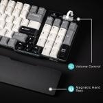 RK ROYAL KLUDGE C96 HE Mechanical Gaming Keyboard, Hall Effect Magnetic Switch, Hot Swappable 90% Wired RGB Keyboard w/Wrist Rest, Rapid Trigger Adjustable Actuation, 8K Polling Rate, Pro Web Driver