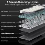 RK ROYAL KLUDGE C96 HE Mechanical Gaming Keyboard, Hall Effect Magnetic Switch, Hot Swappable 90% Wired RGB Keyboard w/Wrist Rest, Rapid Trigger Adjustable Actuation, 8K Polling Rate, Pro Web Driver