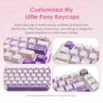 My Little Pony Wireless Mechanical Keyboard - 81 Keys RGB Gaming Keyboard with Custom Linear Switches, Hot-Swap & Knob Control, Triple Connection (BT5.0/USB-C/2.4GHz), Compact for Work & Gaming