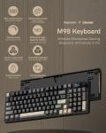 Keymatic M98 Wireless Mechanical Keyboard w/Screen & Knob, 96% Gaming Keyboard BT/2.4G/USB-C, Hot Swappable Custom Gaming Creamy Keyboard,with 8000mAh Battery