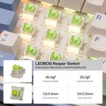 EPOMAKER Aula F75 ISO-ES Wireless Mechanical Gaming Keyboard, 75% Spanish Layout with Knob, Creamy Gasket, Sound-Dampening, RGB, Hot-Swap, BT/2.4Ghz (Green)