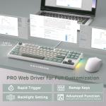 RK ROYAL KLUDGE C87 HE Rapid Trigger Gaming Keyboard, 75% TKL Wired RGB Mechanical Keyboards, Hall Effect Magnetic Switch Keyboard w/Actuation Point Adjustable, 8K Hz Polling Rate, for FPS Gamer