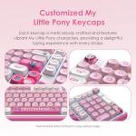 My Little Pony Wireless Mechanical Keyboard - 101 Keys RGB Gaming Keyboard with Custom Linear Switches, Hot-Swap & Knob Control, Triple Connection (BT5.0/USB-C/2.4GHz), Ergonomic for Work & Gaming