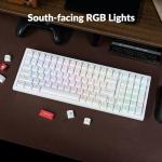 Keychron K4 Pro QMK/VIA Custom Wireless Mechanical Keyboard, Programmable Hot-swappable 100 Keys, RGB Backlight Wired Gaming Keyboard with K Pro Silent Red Switches for Mac/Windows/Linux