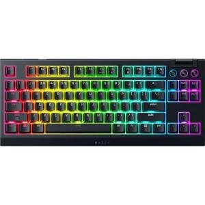 Razer BlackWidow V4 TKL HyperSpeed Wireless Hot Swappable Gaming Keyboard: Orange Tactile Switches - Wireless & Bluetooth - Multi-Function Roller & Control Buttons - Chroma RGB (Renewed)