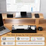 RK ROYAL KLUDGE C96 HE Mechanical Gaming Keyboard, Hall Effect Magnetic Switch, Hot Swappable 90% Wired RGB Keyboard w/Wrist Rest, Rapid Trigger Adjustable Actuation, 8K Polling Rate, Pro Web Driver