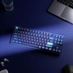 Keychron Q3 Wired Custom Mechanical Keyboard Knob Version, TKL Tenkeyless QMK/VIA Programmable Macro with Hot-swappable Gateron G Pro Blue Switch Double Gasket Compatible with Mac Windows Linux (Blue)