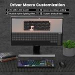 Rainy75 Wireless Gaming Keyboard QMK/VIA, Mechanical Keyboard, Bluetooth 5.0/2.4GHz/USB-C,Hot Swappable Custom Keyboard,Gasket Structure,Pre-lubed Linear Switches RGB Backlit ComputerKeyboards