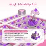 My Little Pony Wireless Mechanical Keyboard - 101 Keys RGB Gaming Keyboard with Custom Linear Switches, Hot-Swap & Knob Control, Triple Connection (BT5.0/USB-C/2.4GHz), Ergonomic for Work & Gaming