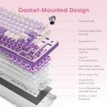 My Little Pony Wireless Mechanical Keyboard - 81 Keys RGB Gaming Keyboard with Custom Linear Switches, Hot-Swap & Knob Control, Triple Connection (BT5.0/USB-C/2.4GHz), Compact for Work & Gaming