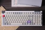 ZORNHER ZH980 Pro Wireless Mechanical Keyboard with Metal Knob,95% Thocky Gaming Keyboard with Number,Creamy Keyboard with Number Pad,Creamy Sounding Switches,QMK/VIA,Classic Vintage Retro White