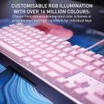 CHERRY XTRFY MX 3.1 Mechanical Wired Gaming Keyboard | New MX2A Switches (Pink, MX2A Brown)