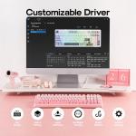 MechLands Aula F99 96% Wireless Gaming Keyboard, 8000mAh Battery, Creamy Gasket Mechanical Keyboard, BT/2.4GHz/USB-C, Hot-Swappable, Pre-lubed Linear Switch, Programmable RGB, Win/Mac (Pink Gradient)