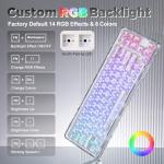 YUNZII X71 68% Wireless RGB Mechanical Keyboard