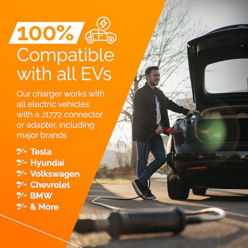 J+ Level 2 Portable EV Charger - 40 Amp