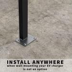 VIVO Outdoor EV Charging Stand with Weather Hood
