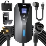 Tera Electric Vehicle Charger Portable: Level 2 & 1 J1772 16A 8A 240V 110V ETL NEMA 14-50 Plug EV Charging Station with NEMA 5-15 Adapter Cord 23FT Indoor & Outdoor Cable P02