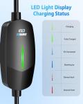 EVDANCE Level 1&2 EV Charger, Electric Vehicle Portable Charger with 25FT Cable, Home EV Charging Station for J1772 Electric Cars, 16Amp 110V-240V, NEMA 6-20 & NEMA 5-15 Plug