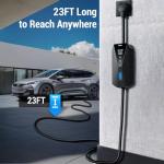 Tera Electric Vehicle Charger Portable: Level 2 & 1 J1772 16A 8A 240V 110V ETL NEMA 14-50 Plug EV Charging Station with NEMA 5-15 Adapter Cord 23FT Indoor & Outdoor Cable P02