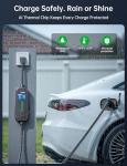 Raylix 16A Level 1&2 EV Charger, 110V-240V Electric Car Charger with 21ft Cable [Adjustable Current & Delay Charging] Portable EV Chargers for All SAE J1772, Nema 6-20 & Nema 5-15 Plug, Accessories