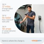 ChargePoint HomeFlex Level 2 EV Charger J1772, Hardwired for Electric Car - Fast Smart Battery Power Charging at Home for Electric Automobile Vehicles