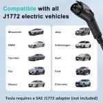 OMMC 40A Portable Level 2 EV Charger 25FT