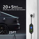 AplysiaTech Level 2 Fast EV Charger with 25ft Cable