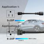 AplysiaTech Portable 16Amp EV Charger with 21ft Cable