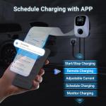 Tera for Tesla Electric Vehicle (EV) Charger: Level 2 J1772 2024 Fully Upgraded ETL Energy Star 48A with Manual Setting Amps & Schedule on Unit 240V