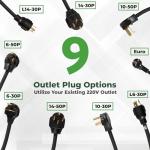 Adjustable Level 2 EV Charger with 30ft Cable