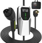 Portable Level 2 EV Charger, 7.68KW Fast Charge