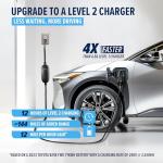 Asani Level 1 & 2 EV Charger - Type 1-110-240V at 16 Amps - 16.5ft Portable Electric Vehicle EV Charger with NEMA 6-20 with NEMA 5-15 Adapter Plug for J1772 Electric Cars