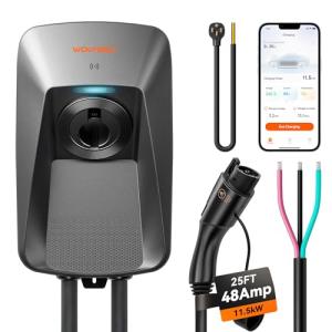 WOLFBOX Level 2 EV Charger with 25ft Cable