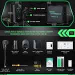 MACH 3 Fast 40 Amp Level 1&2 Portable EV Charger, Electric Vehicle Charging Station, 120-240V NEMA 14-50 w/ 5-15 Adapter. SAE J1772 car Connector & Tesla mobile NACS, Outdoor EVSE, 25ft Cable w/holder