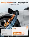 WOLFBOX Level 2 EV Charger with 25ft Cable