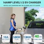 ENERGYGENIE 40Ft Portable EV Charger, 16Amp