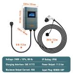 VEVOR Level 2 Smart EV Charger with WiFi