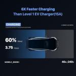 Portable Tesla Charger - Level 1 & 2, 25ft Cable