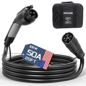 J1772 50 Amp EV Charger Extension Cable